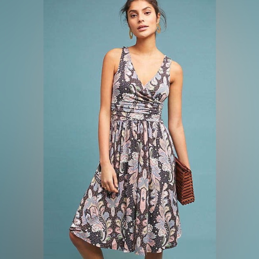 Anthropologie Leslie Midi Dress
